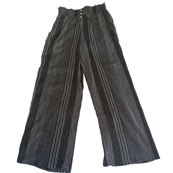 Women’s Trixxi BLACK & WHITE Smocked Waist Wide Leg Pants Size S NWT - Picture 1 of 7